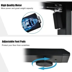 Costway 48'' Electric Standing Desk Height Adjustable W/ Control Panel & USB Port RusticWalnut -Costway GUEST 16a21479 196c 4000 9fae e1f898176a0b