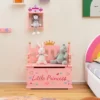 Costway Kids Princess Wooden Bench Seat Toy Box Storage Organizer Children Playroom Pink -Costway GUEST 16f1a688 780b 4b17 a0c9 0ad8b3aed784