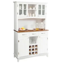 Costway Buffet And Hutch Kitchen Storage Cabinet Cupboard W/ Wine Rack & Drawers White 19 Costway Buffet And Hutch Kitchen Storage Cabinet Cupboard W/ Wine Rack & Drawers White -Costway GUEST 177877f4 7df1 46ef 8eae e502d9d27355