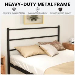 Costway Twin Metal Bed Frame Mattress Foundation No Box Spring Needed -Costway GUEST 177bb62d 79c9 4b2b a020 b172dccd6380
