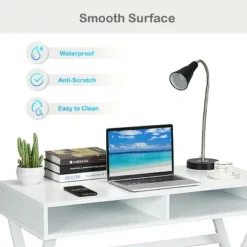 Costway Modern Computer Desk Writing Desk Makeup Vanity Table Storage 16 Costway Modern Computer Desk Writing Desk Makeup Vanity Table Storage -Costway GUEST 186b0fda 8897 4074 b60d 2adadd2bea4b