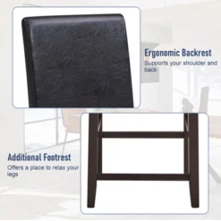 Costway Set Of 2/4 Bar Stools 25inch Counter Height Barstool Pub Chair W/Rubber Wood Legs 21 Costway Set Of 2/4 Bar Stools 25inch Counter Height Barstool Pub Chair W/Rubber Wood Legs -Costway GUEST 18be4782 0d56 44a2 b16d 6332a6ccc1b4