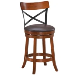 Costway Set Of 4 Bar Stools Swivel 25'' Dining Bar Chairs With Rubber Wood Legs 18 Costway Set Of 4 Bar Stools Swivel 25'' Dining Bar Chairs With Rubber Wood Legs -Costway GUEST 19fc22bd 243f 48d3 a05d e561d92e910d