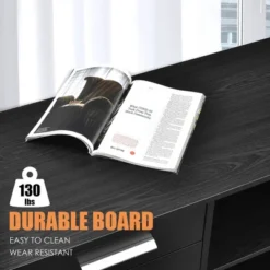 Costway 3-Drawer File Cabinet Mobile Lateral Cabinet Printer Stand EspressoBlack -Costway GUEST 1a441e89 713b 418c b86f 061ba9e6bc18