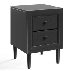 Costway Nightstand End Bedside Coffee Table Wooden Leg Storage Drawers BlackGrey 17 Costway Nightstand End Bedside Coffee Table Wooden Leg Storage Drawers BlackGrey -Costway GUEST 1a587668 3661 440c a578 be61026df172