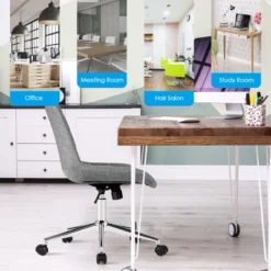 Costway Mid Back Armless Office Chair Adjustable Swivel Fabric Task Desk Chair -Costway GUEST 1a69e0ae ad81 4669 82dc 66c0535a7970