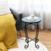 Costway Mosaic Side Table Accent Table Round Balcony Bistro End Table OrangeBlueNavy 1 Costway Mosaic Side Table Accent Table Round Balcony Bistro End Table OrangeBlueNavy -Costway GUEST 1aac2e55 c1be 4d7b a6dc cf6156c2f6eb