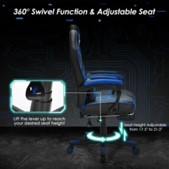 Costway Massage Gaming Chair Racing Recliner Computer Desk Chair W/Footrest -Costway GUEST 1ae491f4 bb6a 4ee7 b342 5395cb36e88a
