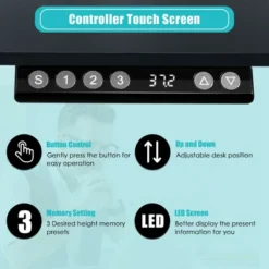 Costway Electric 55''x28'' Standing Desk Sit To Stand Workstation Dual Motor -Costway GUEST 1b305aa5 f309 4311 9f76 dcd8f49d91c5