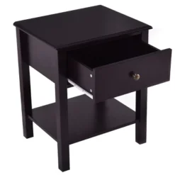Costway 2 PCS Nightstand End Table Storage Display Furniture Drawer Shelf Beside -Costway GUEST 1b62104b 2e3b 441f 8a23 d03ff776753b