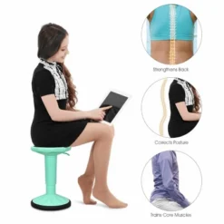 Costway Wobble Chair Height Adjustable Active Learning Stool Sitting Home Office Green Backless Silicone -Costway GUEST 1b8682b5 bf47 4971 97ec f56f2053ceee