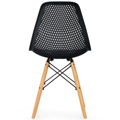 Costway 2PCS Modern DSW Dining Chair Office Home W/ Mesh Design Wooden Legs 9 Costway 2PCS Modern DSW Dining Chair Office Home W/ Mesh Design Wooden Legs - Image 7