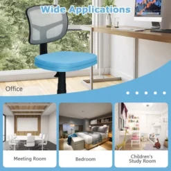 Costway Armless Office Chair Adjustable Swivel Computer Mesh Desk Chair GreenBlueGray -Costway GUEST 1c1f92e3 b608 44fd a0e2 01f5e8a58055