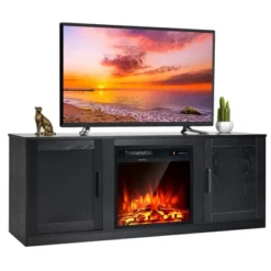 Costway 58'' Fireplace TV Stand Entertainment Console W/ 18'' Electric Fireplace -Costway GUEST 1d9b525d 76aa 471e 86d3 30abda3dc871