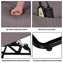 Costway Electric Power Lift Massage Chair Recliner Sofa Fabric Padded Seat Home Beige -Costway GUEST 1dd09f13 f2a1 42e9 ab27 d4b0609c2bf3