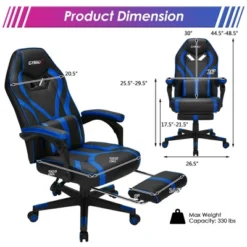 Costway Massage Gaming Chair Racing Recliner Computer Desk Chair W/Footrest -Costway GUEST 1dd6307d dd54 4841 80ca 502ea38724d8