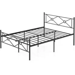 Costway Full/Queen Size Metal Platform Bed Frame W/ Headboard Mattress Foundation -Costway GUEST 1de63786 0b12 4d11 b5dc 43e9766c7449