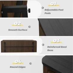 Costway 3-Door Kitchen Buffet Server Sideboard Storage Cupboard Cabinet W/Drawer -Costway GUEST 1ed33dc0 ad95 4b6e b86b 78d3a959dbb6