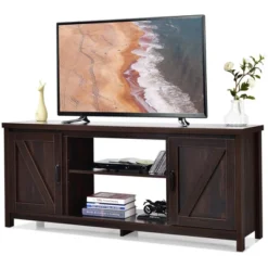 Costway 59'' TV Stand Media Console Center W/ Storage Cabinet For 65'' TV NaturalBlackCoffee 23 Costway 59'' TV Stand Media Console Center W/ Storage Cabinet For 65'' TV NaturalBlackCoffee -Costway GUEST 1ee94f25 79c7 4ec0 8e3d c9806be51d2a