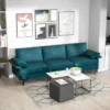 Costway Modern Modular Fabric 3-Seat Sofa Couch Living Room Furniture W/ Metal Legs BlueGrey -Costway GUEST 20137c07 adce 45e5 9c80 4aef5696eebc