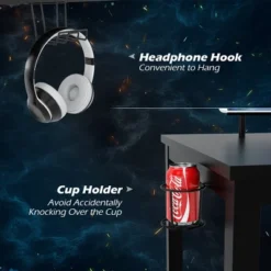 Costway 55 Inch Gaming Desk Racing Style Computer Desk With Cup Holder & Headphone Hook -Costway GUEST 2025b3bd 9a5f 4685 9900 e644bd379e80