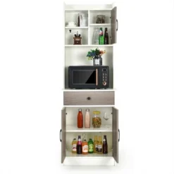Costway 3-Door 71'' Kitchen Buffet Pantry Storage Cabinet W/Hutch Adjustable Shelf White 19 Costway 3-Door 71'' Kitchen Buffet Pantry Storage Cabinet W/Hutch Adjustable Shelf White -Costway GUEST 205a8cc9 d6d6 47a5 83dc f5878d8577cc