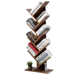 Costway Tree Bookshelf 8-Tier Bookcase Free Standing Book Rack Display Stand -Costway GUEST 2071af38 4f81 4005 a22f d42b268feb96