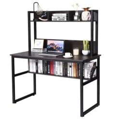 Costway Computer Desk With Hutch Bookshelf Study Wrting Desk Space Saving 19 Costway Computer Desk With Hutch Bookshelf Study Wrting Desk Space Saving -Costway GUEST 2117a7ff f2ec 465a aa66 ee1f2af15785