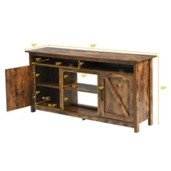Costway 60''Industrial TV Stand Entertainment Console Center W/ Shelve & Cabinet -Costway GUEST 21b2f3a6 388c 4bb8 b9bf c6b9a29dc54d