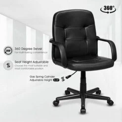 Costway Ergonomic Mid-Back Executive Office Swivel Computer Desk Chair New -Costway GUEST 22d363e0 979d 4ab0 8d94 981bba3ce7a6