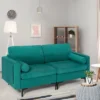 Costway Modern Loveseat 2-Seat Sofa Couch W/ 2 Bolsters Side Storage Pocket Teal 2 Costway Modern Loveseat 2-Seat Sofa Couch W/ 2 Bolsters Side Storage Pocket Teal -Costway GUEST 234d0aa2 0e11 46c7 81a2 382f2163628f