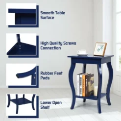 Costway Set Of 2 NightStands Side Table End Table Accent Table W/ Shelf Indigo -Costway GUEST 23b5b201 60e7 4cb2 992a 5711b0dd316e