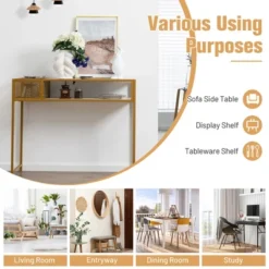 Costway Console Entryway Table Long Couch Side Table Narrow For Hallway, Living Room -Costway GUEST 23d22fd8 43e5 4b94 9393 5be9359d486e