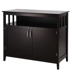 Costway Modern Kitchen Storage 36" Height Cabinet Buffet Server Table Sideboard Dining Wood Brown -Costway GUEST 24161a8d cc9d 4a0d 9a47 0a6224d4b9d0