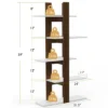 Costway 5-Tier Bookshelf Freestanding Storage Shelf Tree Bookshelf Room Divider -Costway GUEST 2430fcf0 a378 42c3 9cf1 8658244b82bd