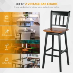 Costway Set Of 2 Swivel Bar Stools 30.5'' Pub Height Dining Bar Chairs Cream -Costway GUEST 2441de79 cdc5 44ba b10a c0e19f0816e1