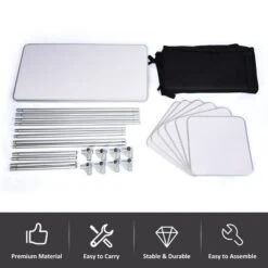 Costway Portable BBQ Aluminum Camping Table Kitchen Cook Station W/ Storage Organizer -Costway GUEST 24bc4a43 5227 4049 bbf6 9dacd2740321