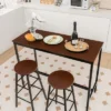 Costway 3 Piece Bar Table Set Pub Table And 2 Stools Counter Kitchen Dining Set 2 Costway 3 Piece Bar Table Set Pub Table And 2 Stools Counter Kitchen Dining Set -Costway GUEST 25863866 ea0a 4d17 9ca5 24808036d971