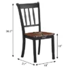 Costway Set Of 2 Wood Dining Chair High Back Kitchen Whitesburg Side Chair BlackWhite -Costway GUEST 285050d1 e6f8 41a5 9503 a3eb19613ead