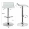 Costway Set Of 4 Swivel Bar Stool PU Leather Adjustable Kitchen Counter Bar Chair White -Costway GUEST 28f0c287 9efb 4d63 8cc8 a7cae36bc556