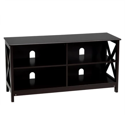 Costway TV Stand Entertainment Media Center For TV's Up To 55'' W/ Storage Shelves Brown/Gray/White 7 Costway TV Stand Entertainment Media Center For TV's Up To 55'' W/ Storage Shelves Brown/Gray/White - Image 5