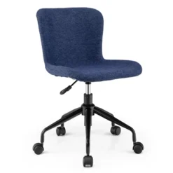 Costway Mid Back Armless Office Chair Adjustable Swivel Linen Task Chair 23 Costway Mid Back Armless Office Chair Adjustable Swivel Linen Task Chair -Costway GUEST 2ad573e8 017b 4930 bc11 2babf7b89b65