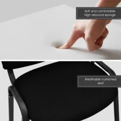 Costway Set Of 5 Conference Chair Elegant Design Office Guest Reception -Costway GUEST 2b7c92a9 09a0 4acc bc15 36bc19f01a7e