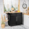 Costway Rolling Kitchen Cart Island Heavy Duty Storage Trolley Cabinet Utility Black -Costway GUEST 2bb2023b 05f1 4207 8140 682d2d96ddd7
