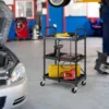 Costway Folding Collapsible Service Cart Heavy-Duty 3-Shelf Tool Cart With 4 Wheels -Costway GUEST 2c396237 fd77 4dc8 860d 9eed9504ce09