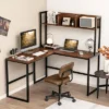 Costway 55''L-Shaped Desk Corner Computer Desk Writing Workstation Table W/Hutch 2 Costway 55''L-Shaped Desk Corner Computer Desk Writing Workstation Table W/Hutch -Costway GUEST 2cbc0f29 0dfb 4fa0 9903 2dfad3af6cbb