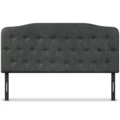 Costway Queen Upholstered Headboard Adjust Button Tufted Faux Linen -Costway GUEST 2cd88aa9 71bc 4663 8955 109c7dfcbab2