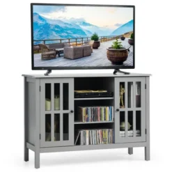 Costway Wood TV Stand Entertainment Media Center Console For TV Up To 50'' 23 Costway Wood TV Stand Entertainment Media Center Console For TV Up To 50'' -Costway GUEST 2d0b25eb a05f 468f b98d 4ff60500173c