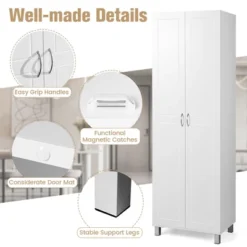 Costway 73.5''Double Door Tall Pantry Cabinet Freestanding Versatile Storage Organizer 15 Costway 73.5''Double Door Tall Pantry Cabinet Freestanding Versatile Storage Organizer -Costway GUEST 2d4e61d8 01c1 4ec7 8dd6 c3a7a95ec6de 1