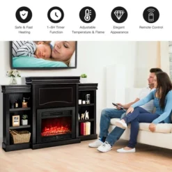 Costway 70'' Fireplace TV Stand Media W/ 28.5'' 750W/1500W Electric Fireplace 17 Costway 70'' Fireplace TV Stand Media W/ 28.5'' 750W/1500W Electric Fireplace -Costway GUEST 2e1c758a adce 41b7 892c 0dc0f967987b